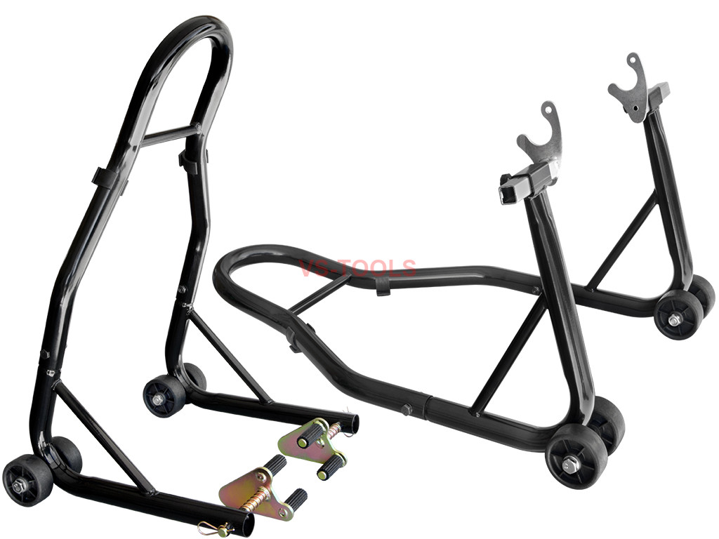 Motorcycle Front Rear Swingarm Spools Lift Stands Jack Service